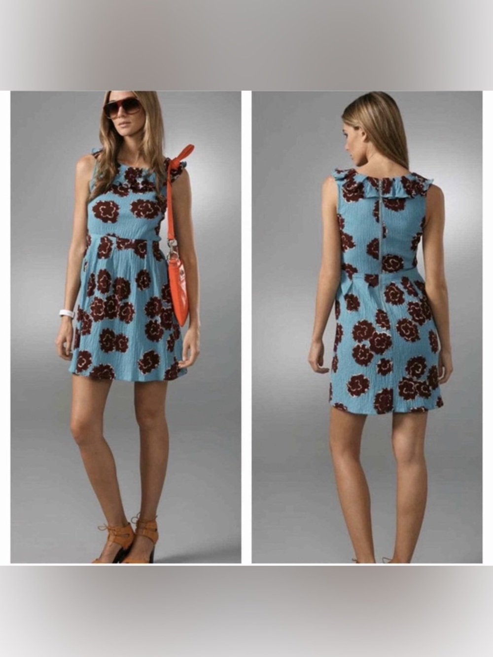 Marc by Marc Jacobs Fit and Flare Seersuck Dress Size 6